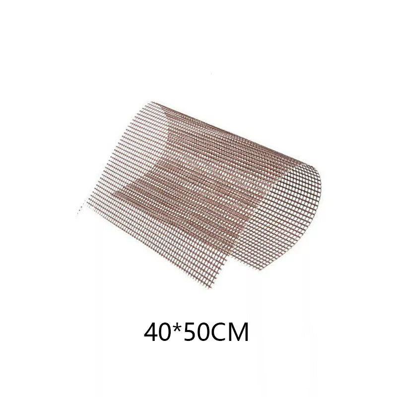 Wholesale gogosourcing 40*50cm BBQ Non-stick Grill Mat  Base Baking Mats Gas Grill Teflon Mesh with DDP shipping and customization