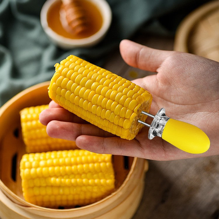 Wholesale gogosourcing Stainless Steel Corn Pin BBQ Corn Insert Grill Stick with DDP shipping and customization
