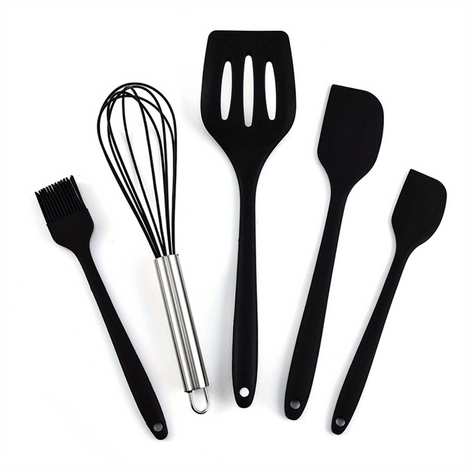 Wholesale gogosourcing 5pcs/Set Silicone Baking Tool New Baker's Gadget Tools Collection Baking Utensils with DDP shipping and customization