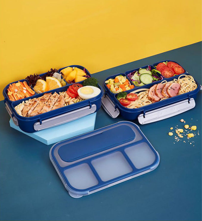 Wholesale gogosourcing Bento Box Adult Lunch Box, Containers for Adults Men Women with 4 Compartments, Lunchable Food Container with Utensils,  Microwave Dishwasher Safe with DDP shipping and customization