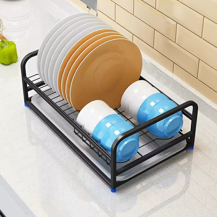 Wholesale gogosourcing Dish Drying Rack with Dish Drainers for Kitchen Counter, 12 x 15.7 x 7.5 in, Black with DDP shipping and customization