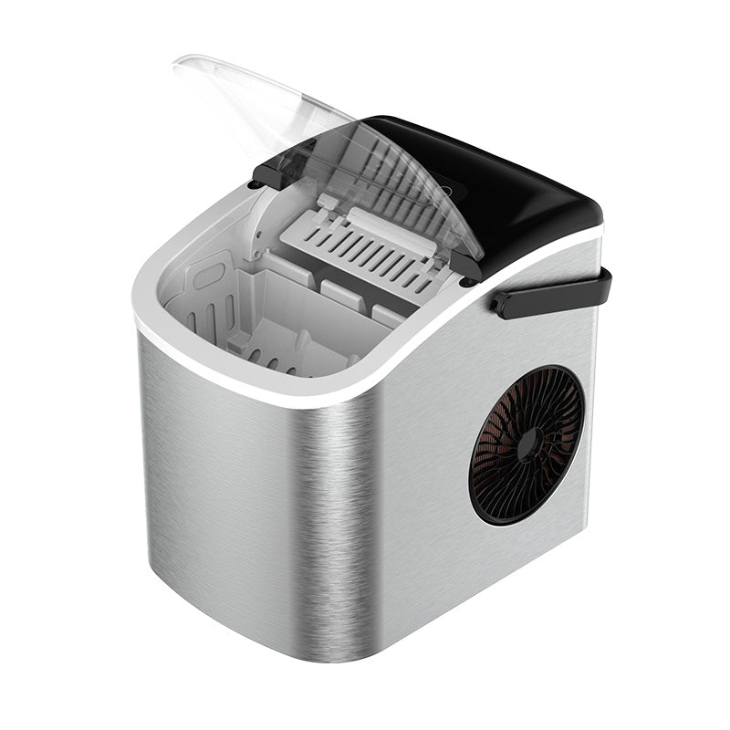 Wholesale gogosourcing Countertop Ice Maker, Portable Ice Machine Self-Cleaning, 9 Cubes in 6 Mins,  Ice Scoop, Basket & Handle, Ice Cube Maker for Home Kitchen Party,1.2 L with DDP shipping and customization