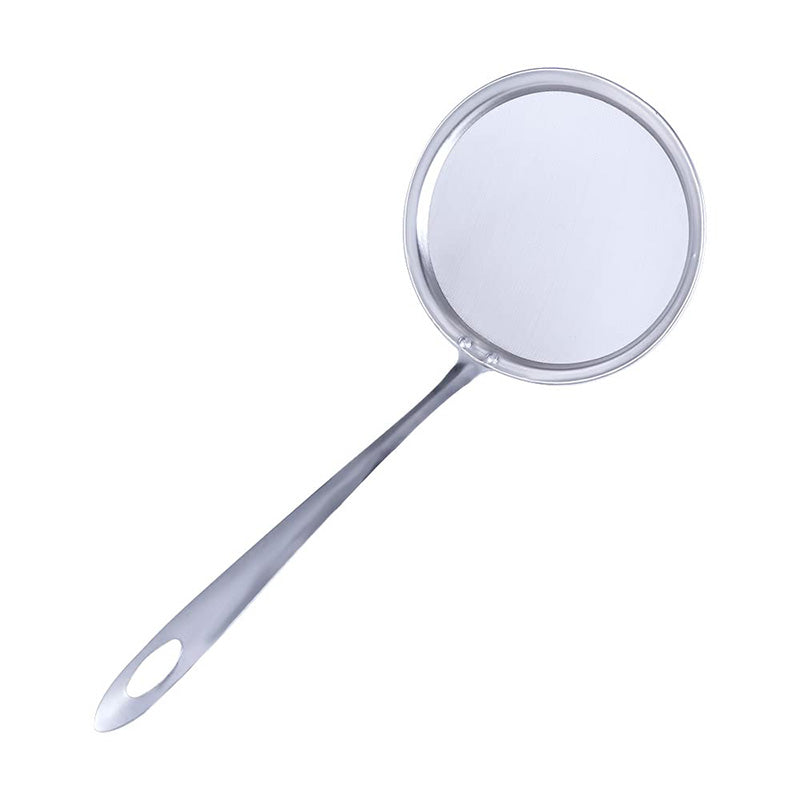 Wholesale gogosourcing 304 Stainless Steel Fat Skimmer Spoon Fine Mesh Food Strainer Hot Pot Fat Strainer with Long Handle for Skimming Grease and Foam,Oil Filter with DDP shipping and customization