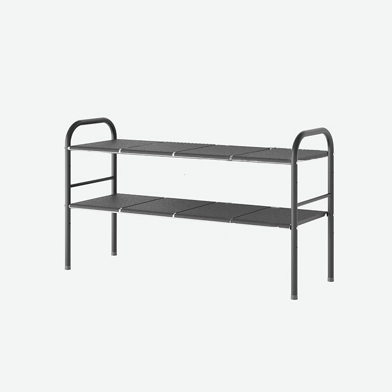 Wholesale gogosourcing Simple Houseware Under Sink 2 Tier Expandable Heavy Duty Metal Shelf Organizer Rack (Expand from 19 to 35 inches) with DDP shipping and customization