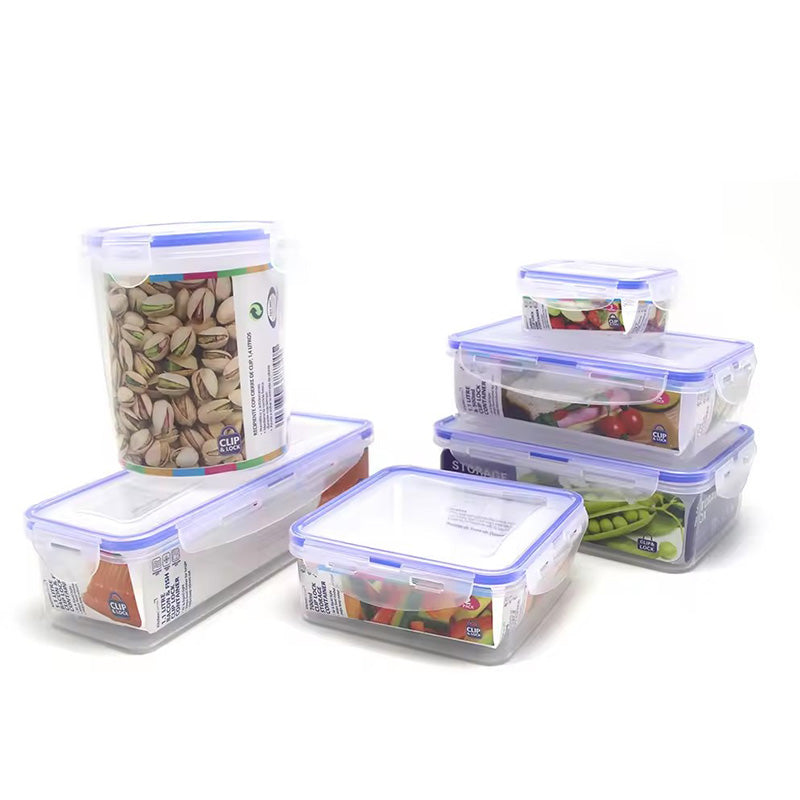 Wholesale gogosourcing 7 Piece Plastic Food Storage Containers with Lids, Safe Lunch Box Set For DIshwasher and Microwave, Leak Proof Storage Containers For Food- BPA Free with DDP shipping and customization