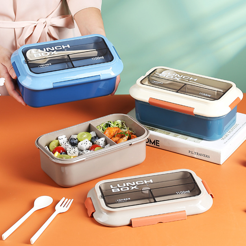 Wholesale gogosourcing 2 Compartments Snack Containers, Mini Bento Lunch Box. Leak Proof, BPA free, Dishwasher safe. with DDP shipping and customization