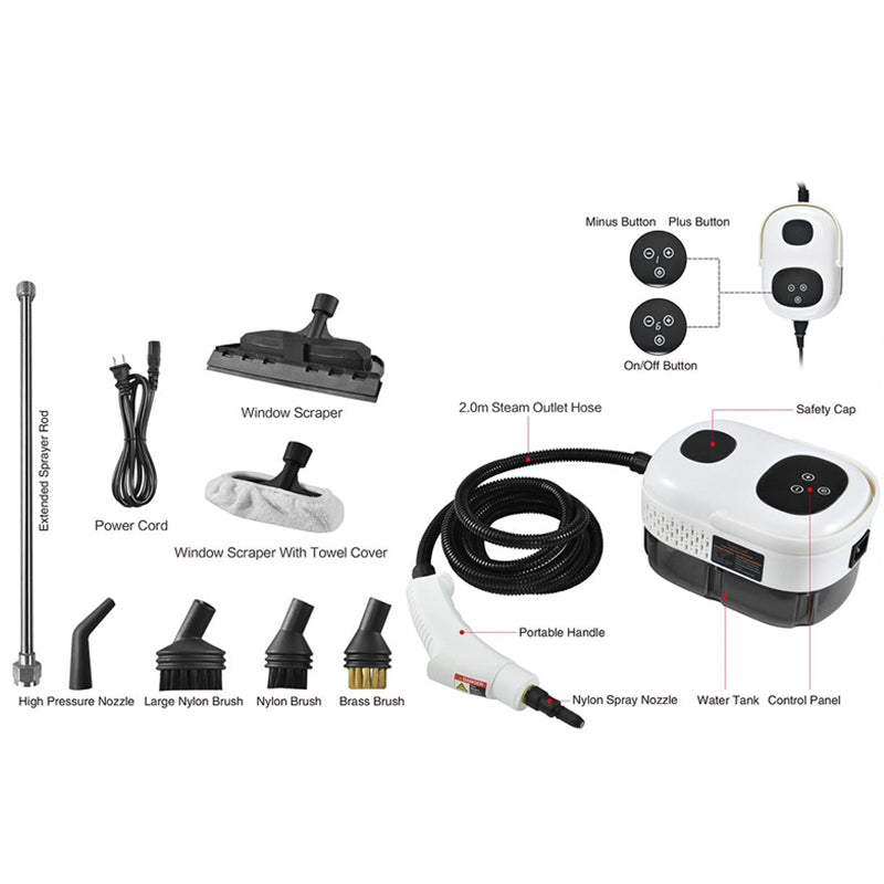 Wholesale gogosourcing Touch Screen Control Steam Cleaner, 2500W High Temperature Steamer, Handheld Steamer for Cleaning with DDP shipping and customization