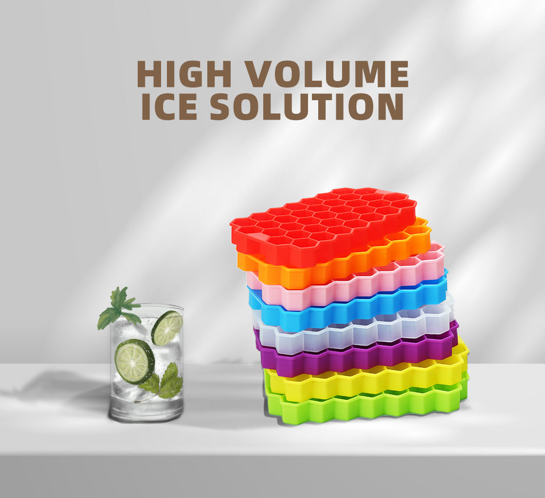 Wholesale gogosourcing Silicone Ice Cube Tray Honeycomb Shaped | Flexible & Easy Release | BPA Free| Kitchen Gadgets with DDP shipping and customization