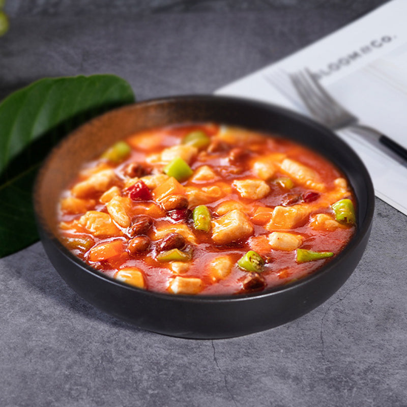 Wholesale gogosourcing 40 OZ Pasta Bowl, Salad Bowls, Serving Bowls, Soup, Ceramic, Microwave & Dishwasher Safe, Brown-Black with DDP shipping and customization