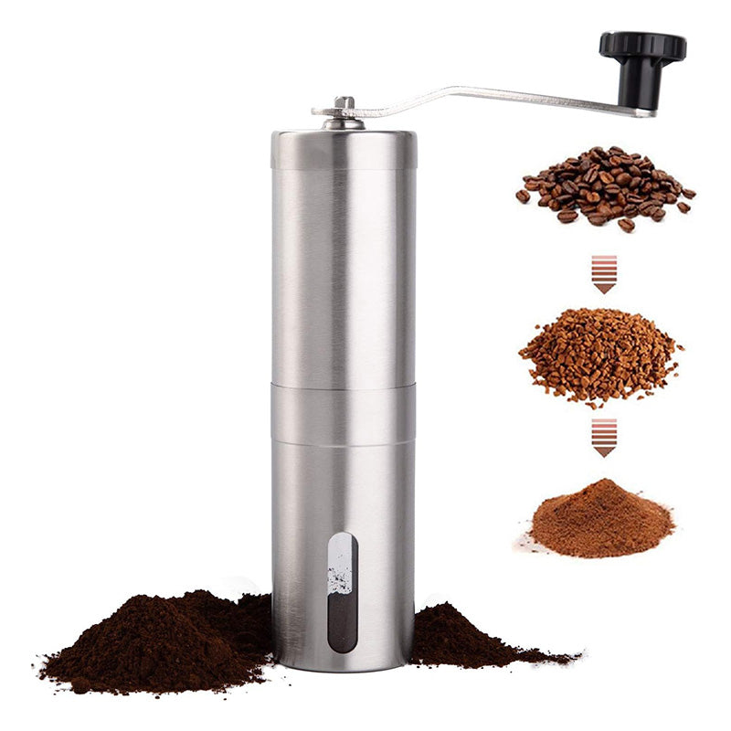 Wholesale gogosourcing Manual Coffee Bean Grinder Stainless Steel with Hand Crank Coffee Mill Portable Conical Burr for Camping, Travel, Espresso with DDP shipping and customization