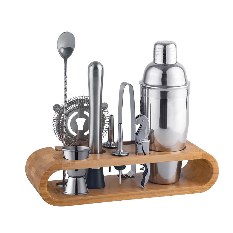 Wholesale gogosourcing Premium Bartender Kit - Bartender Kit with Wooden Stand, 9 Piece Bar Tools Set Cocktail Kit, 304 Stainless Steel Cocktail Shaker Set (Size : 750ml) with DDP shipping and customization