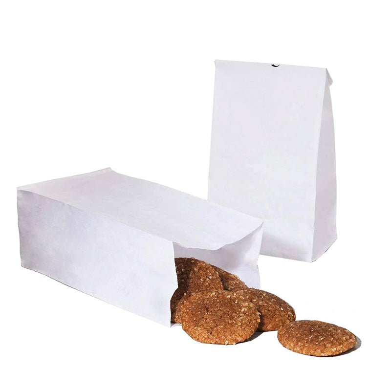 Wholesale gogosourcing Premium White Paper Lunch Bags, White Paper Bags for Food - Paper Lunch Bags for Grocery, Craft - Paper Bags for Snacks with DDP shipping and customization