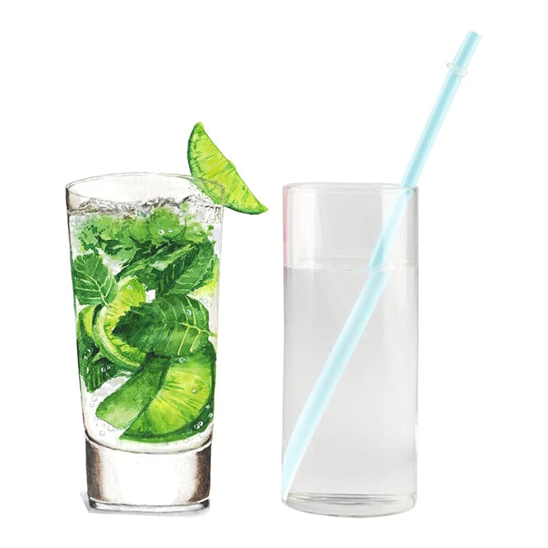 Wholesale gogosourcing Colorful Reusable Straws Reusable Drinking Straws 23cm Long Hard Plastic Straws Replacement Drinking Straws for Home Party Supplies with DDP shipping and customization