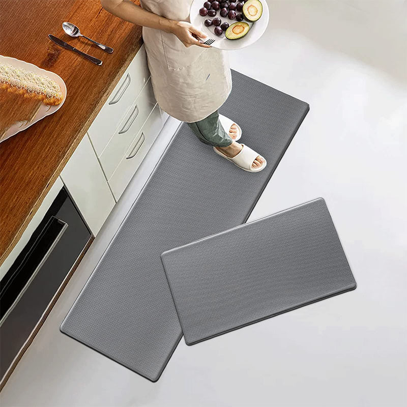 Wholesale gogosourcing Kitchen Mats Anti Fatigue 2 Pieces, Stylish Grey Kitchen Mats for Floor, Memory Foam Comfort Mat for Kitchen Floor, Waterproof Anti Fatigue Mats for Kitchen Floor, Office, Sink, Laundry with DDP shipping and customization