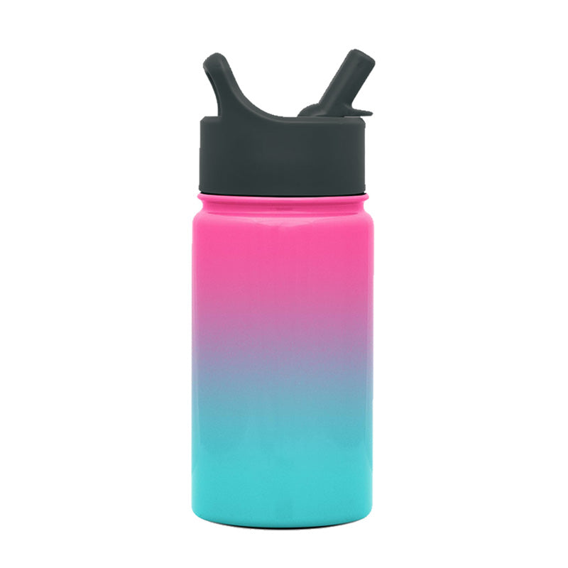 Wholesale gogosourcing Kids Water Bottle with Straw Lid Vacuum Insulated Stainless Steel Metal Thermos Bottles with DDP shipping and customization