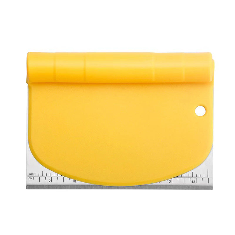 Wholesale gogosourcing 2In1 Flexible Plastic Bowl Scraper Bread Pizza Cake Dough Baking with DDP shipping and customization