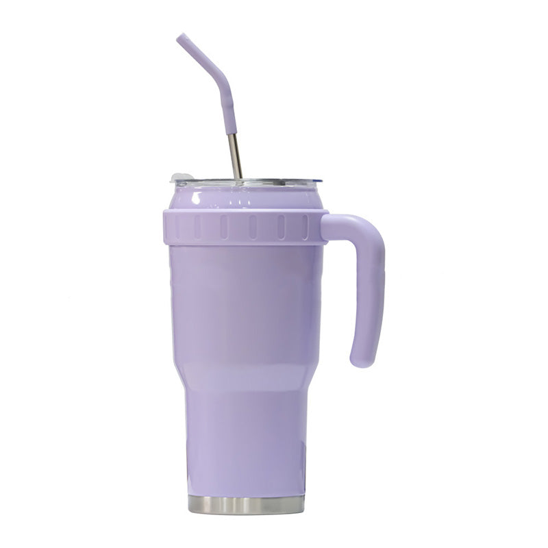 Wholesale gogosourcing Tumbler With Handle 20 oz Stainless Steel Double Wall Insulated Tumbler Cups With Lid And Straw with DDP shipping and customization