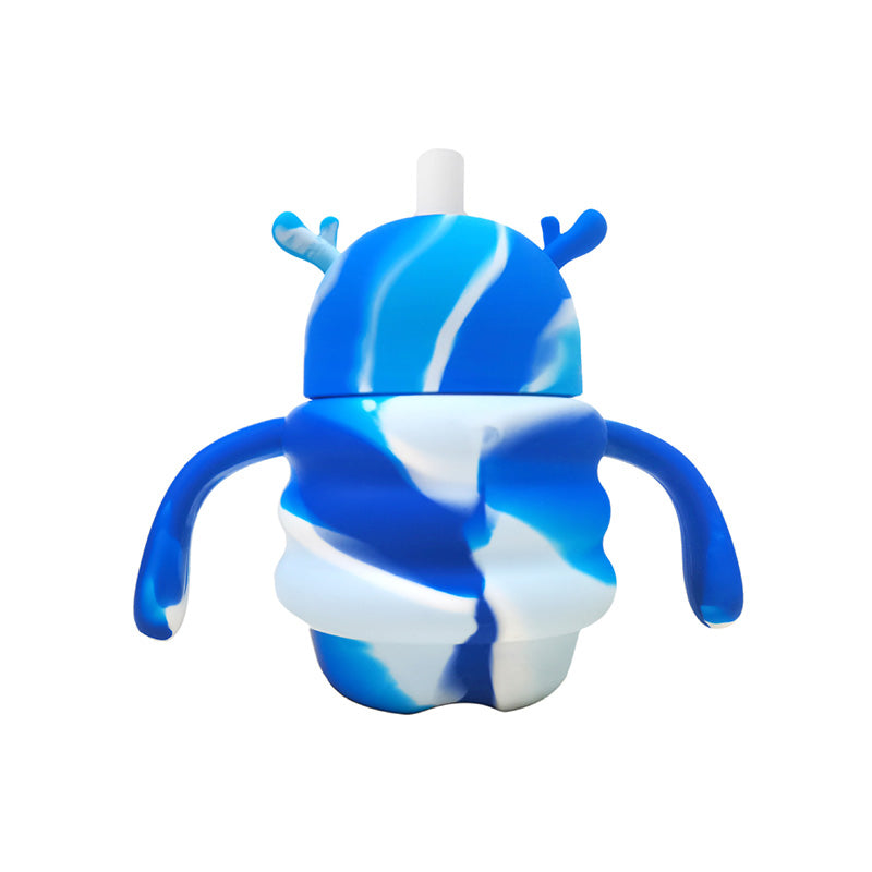 Wholesale gogosourcing Wholesale 11OZ Straw Cup for Baby, Spill Proof Toddler Transition Sippy Cup with Straw, Silicone Baby Cup with Handles, Tiny Training Cups with DDP shipping and customization