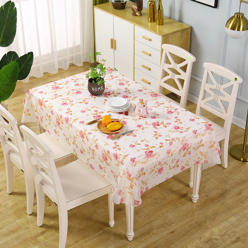 Wholesale gogosourcing 120PCS, 54x 72'' Floral EVA Tablecloth Rectangle, Oil Proof with DDP shipping and customization