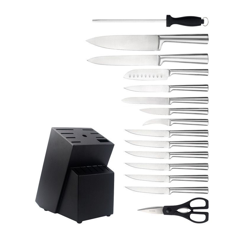 Wholesale gogosourcing Hollow Handle 16-Piece Knife Set 6 Sets/ One Carton with DDP shipping and customization