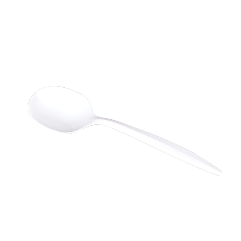 Wholesale gogosourcing 50PCS Disposable 6.5" CPLA Soup Spoon with DDP shipping and customization