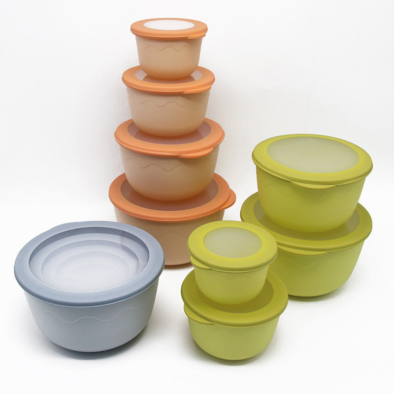Wholesale gogosourcing Prep Bowls with Lids 4 Piece Deep Mixing Bowls Nesting Plastic Small Mixing Bowl Set with Lids with DDP shipping and customization