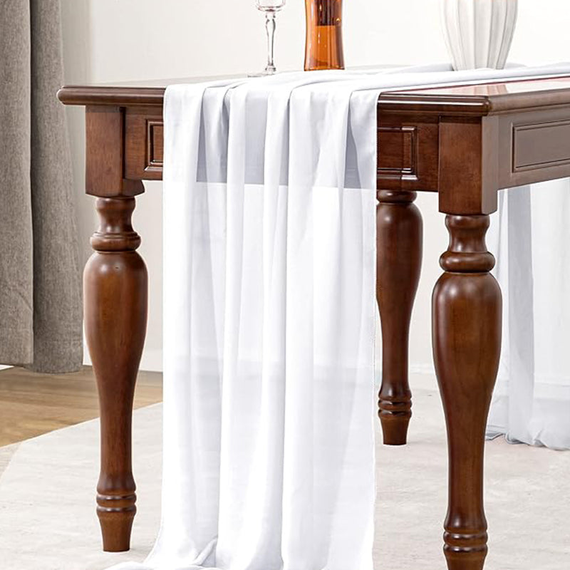 Wholesale gogosourcing Cheesecloth Table Runner 120 inch 10FT Boho for Wedding Party Baby Shower Fall Decor with DDP shipping and customization