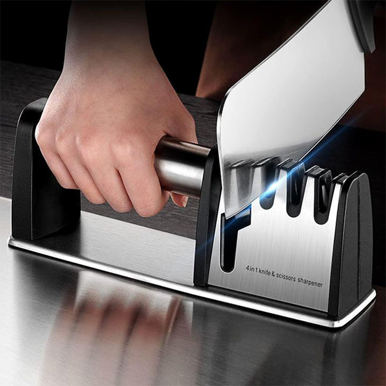 Wholesale gogosourcing 4 Level Professional Knife Sharpening Tools Whetstone Scissors Blade Slot Knife Sharpener with DDP shipping and customization