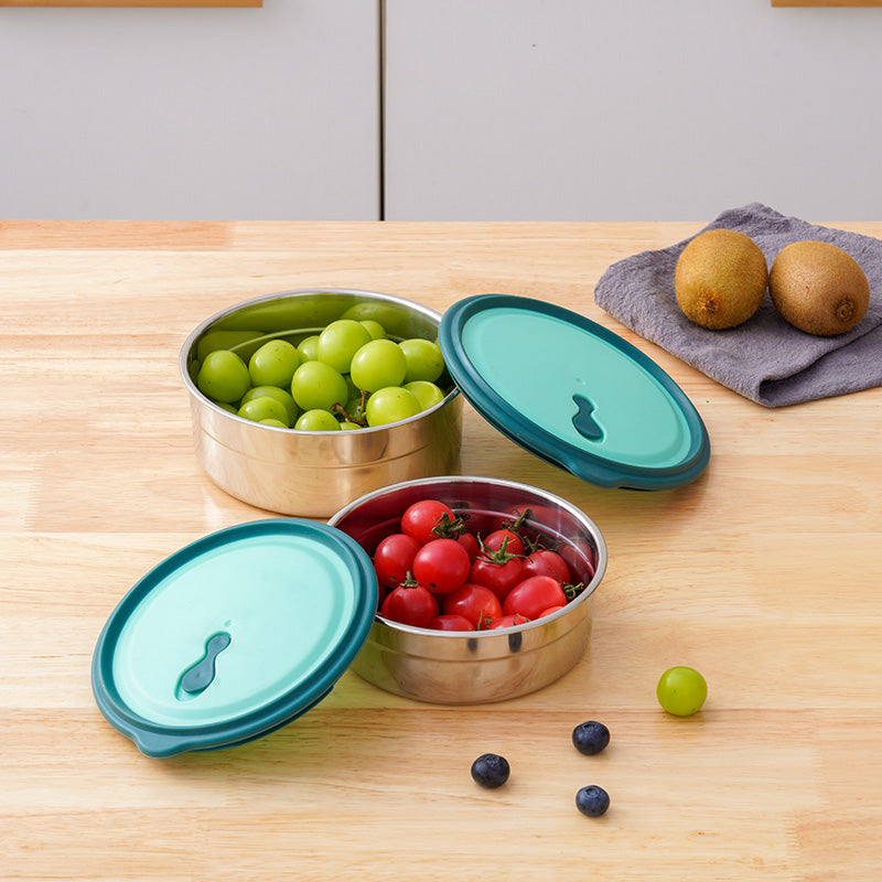 Wholesale gogosourcing Leakproof Stainless Steel Food  Containers with Lids,Stainless Steel Snack Containers, Metal Lunch Container with DDP shipping and customization