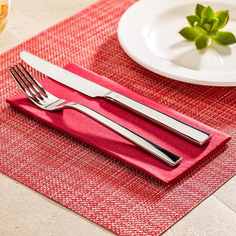 Wholesale gogosourcing 45*30cm Placemats, Durable, Washable Woven Vinyl Kitchen Placemats,gray, pink, blue,red with DDP shipping and customization