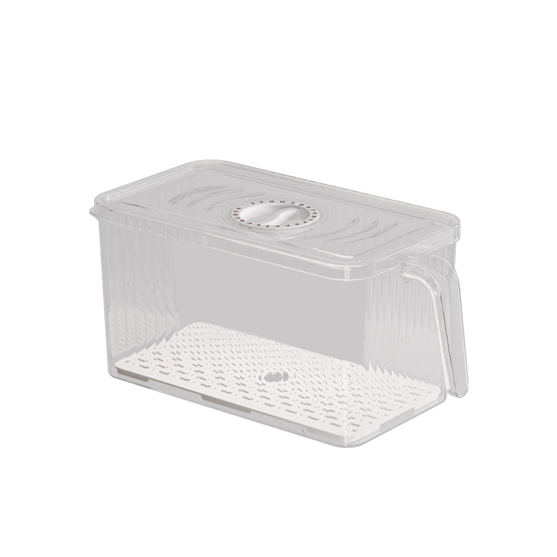 Wholesale gogosourcing Plastic Food Storage Produce Containers with Removable Drain Tray for Fridge, Stackable Lettuce Keeper for Refrigerator with DDP shipping and customization