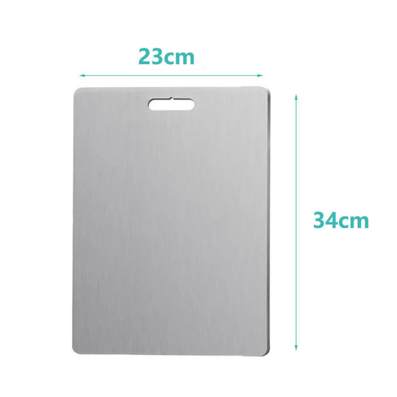 Wholesale gogosourcing 304 Stainless Steel Double-Sided Cutting Board 34*23CM with DDP shipping and customization