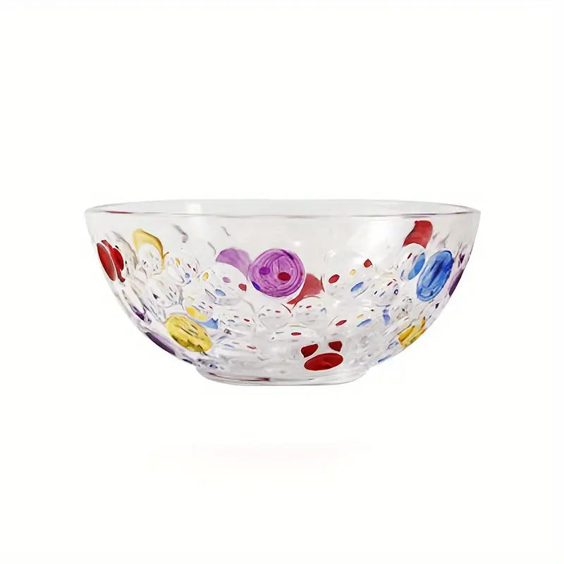 Wholesale gogosourcing 24PCS Grape Dot Hand-painted Creative Dessert Glass Bowl with DDP shipping and customization