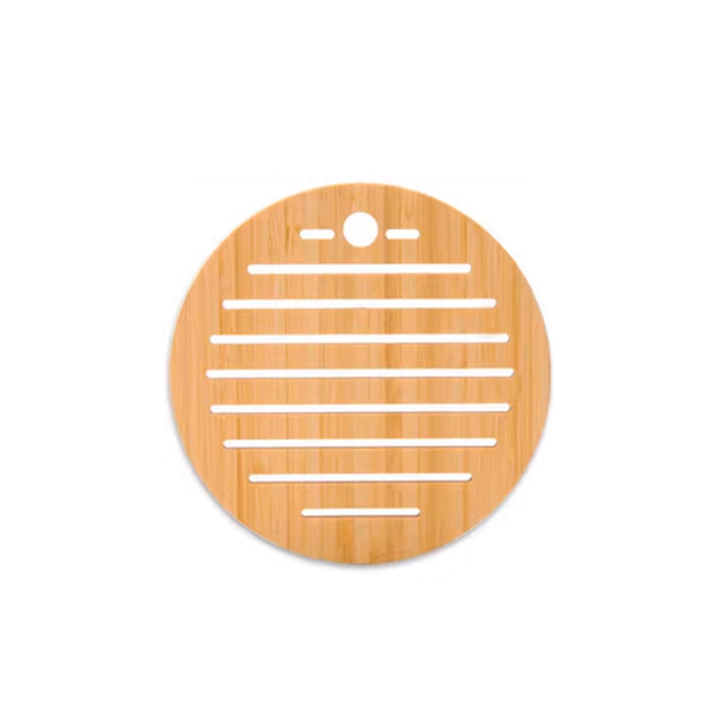 Wholesale gogosourcing Proof Mat Dining Table Cushion High Temperature Pot Bottom Bamboo Home Heat-Resistant Bowl Anti-Scald Coaster with DDP shipping and customization
