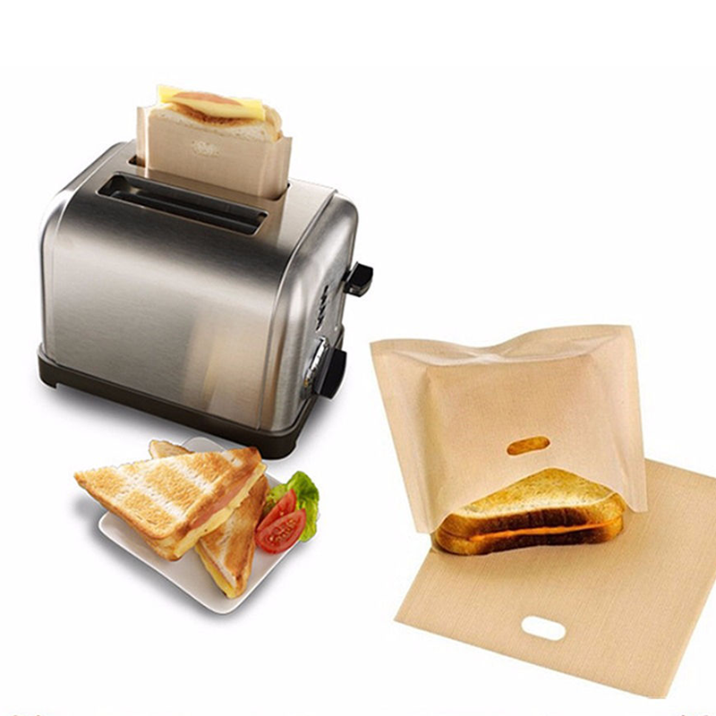Wholesale gogosourcing 3000Pcs Toaster Bags for Grilled Cheese Sandwiches Baked Toast Food Bags Made Easy Reusable Size 16 * 18cm with DDP shipping and customization