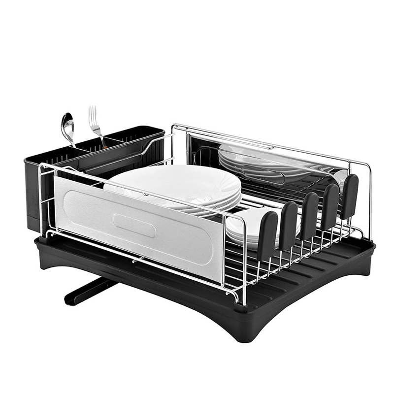 Wholesale gogosourcing Stainless Steel Dish Drainer Anti-Rust Kitchen Dish Drying Rack with DDP shipping and customization
