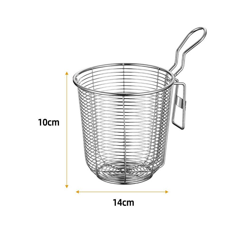Wholesale gogosourcing Pasta Basket Stainless Steel Pasta Insert Noodle Strainer Basket Mesh Food Strainer Hot Pot Strainer with Clip Rice Ramen Colander Fryer Baskets for Cooking Straining ﻿ with DDP shipping and customization