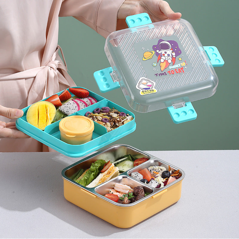 Wholesale gogosourcing Leakproof Stainless Steel Bento Box Adult Lunch Box with DDP shipping and customization