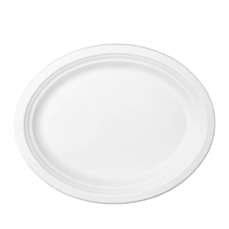 Wholesale gogosourcing 10PCS Restaurantware 8 Inch Eco-Friendly Plates Disposable Dinner Plates - Made From Natural Sugarcane Fibers Heavy-Duty White Bagasse Premium Plates Sturdy Round with DDP shipping and customization