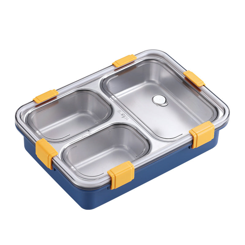 Wholesale gogosourcing Leak Proof Stainless Steel Bento Lunch Container  Metal Bento Lunch Box for Kids or Adults, 3 Compartments Packing Box for Work Lunch with DDP shipping and customization