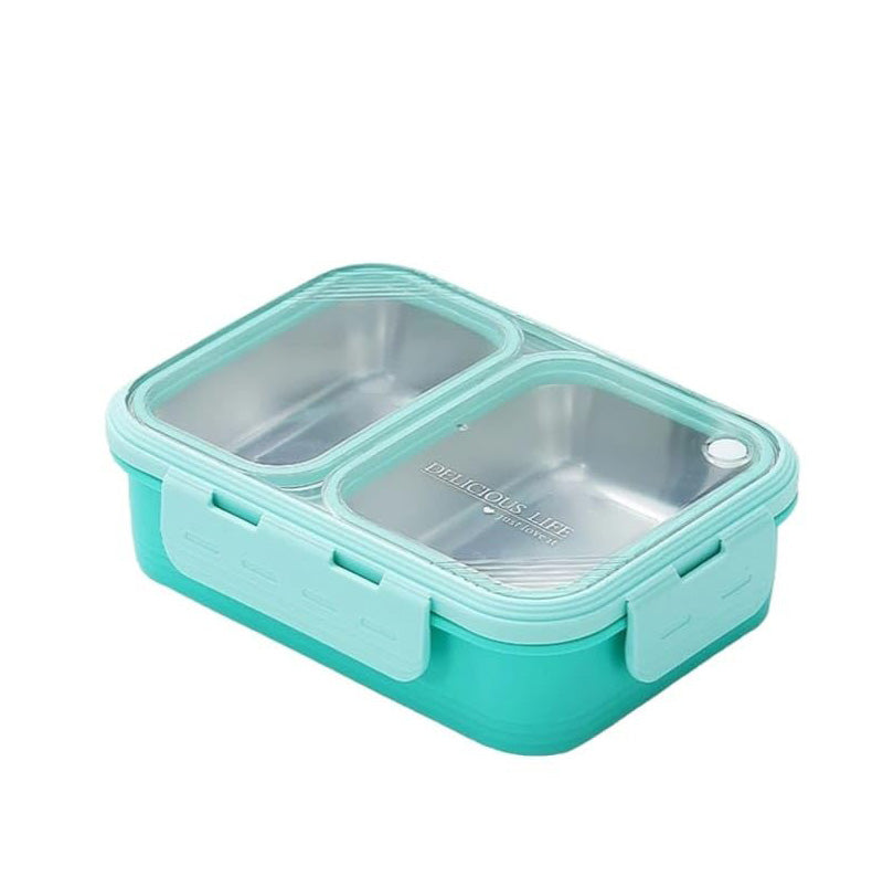 Wholesale gogosourcing Stainless Steel Bento Box for Adults  Lunch Bento Box Adult Lunch Box 2 Compartments Lunch Containers-Insulated Lunch Containers with Spoon with DDP shipping and customization