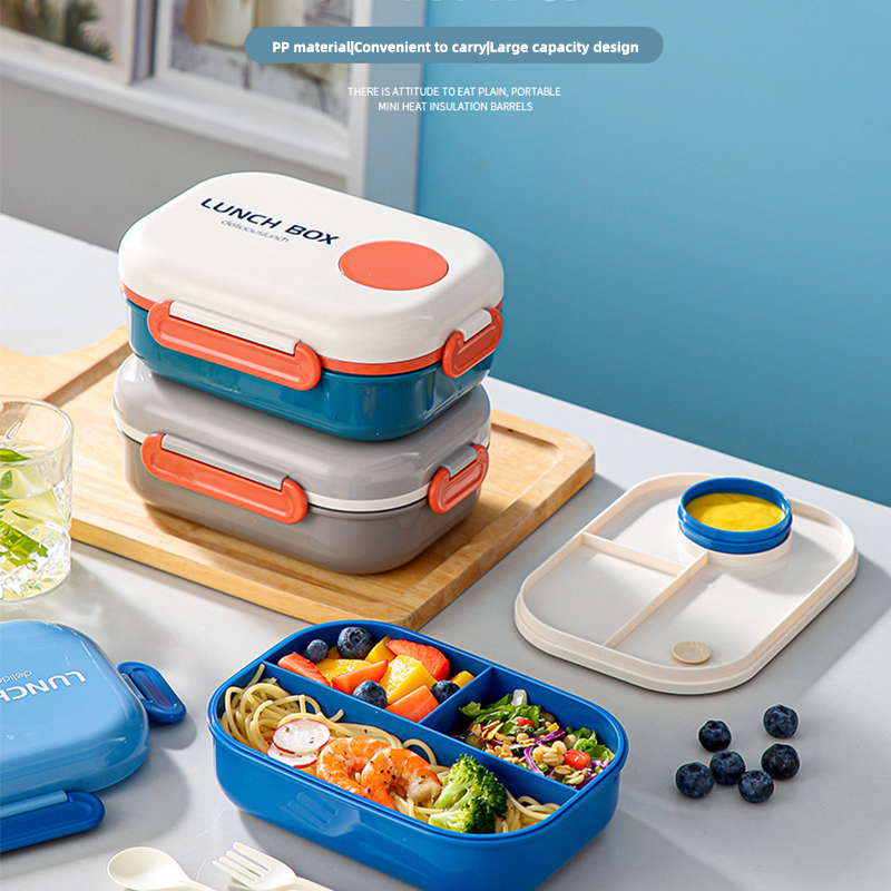 Wholesale gogosourcing Lunch Containers 5 Compartments bento Lunch box for kids with Sauce Vontainers with DDP shipping and customization