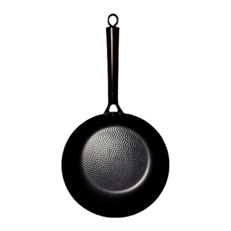 Wholesale gogosourcing Carbon Steel Wok Pan – 10 “ Stir Fry Pans with Flat Bottom with DDP shipping and customization
