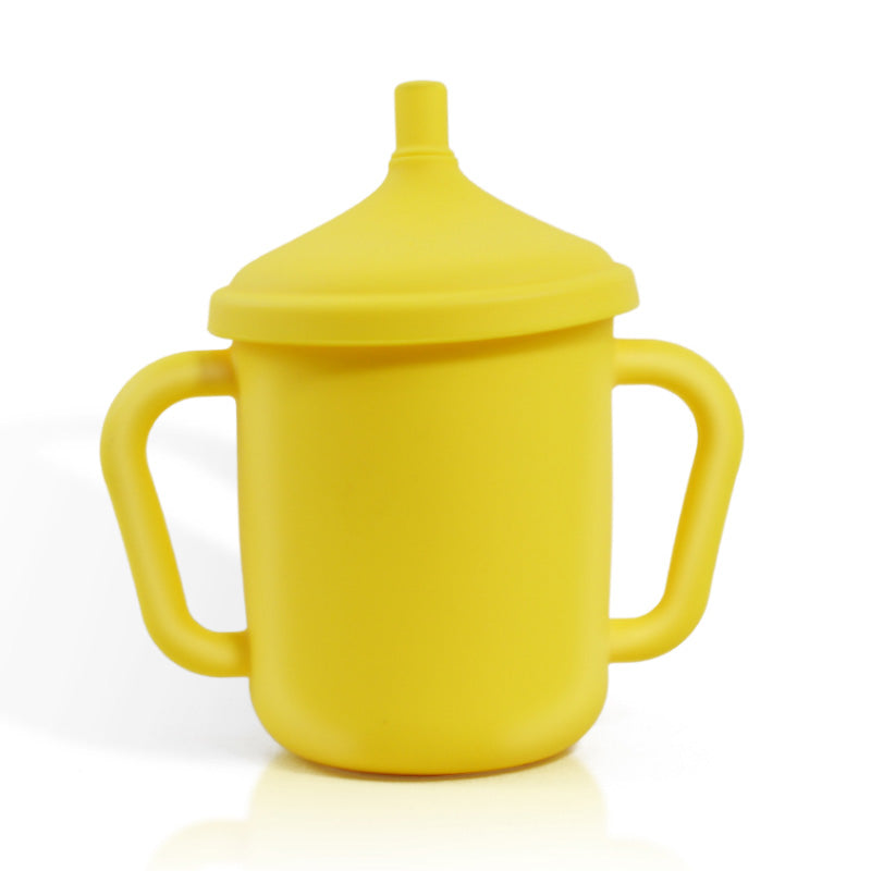 Wholesale gogosourcing Wholesale 10Oz Silicone Baby Training Cup, Shatterproof Toddler Sippy Cups with Straw, Open Cup for Baby with DDP shipping and customization