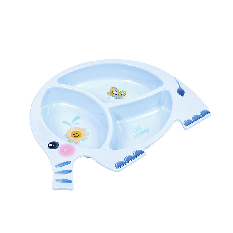 Wholesale gogosourcing Cartoon Creative Elephant Children's Tableware Divided Plate with DDP shipping and customization