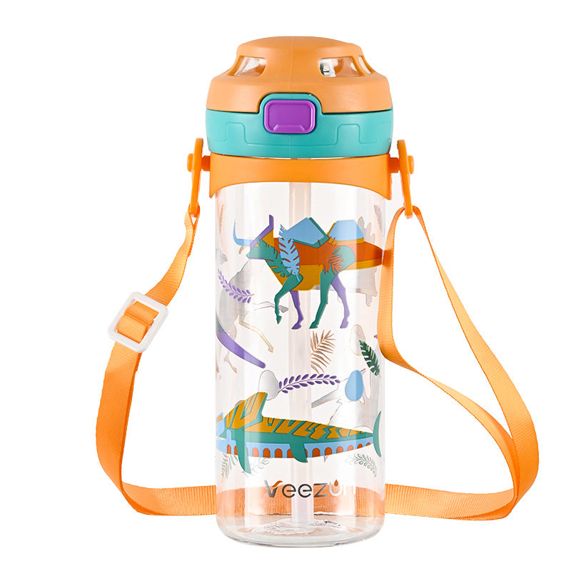 Wholesale gogosourcing Kids Water Bottles with Straw and Strap Drinking Bottle, Portable Leakproof Water Jug for School with DDP shipping and customization