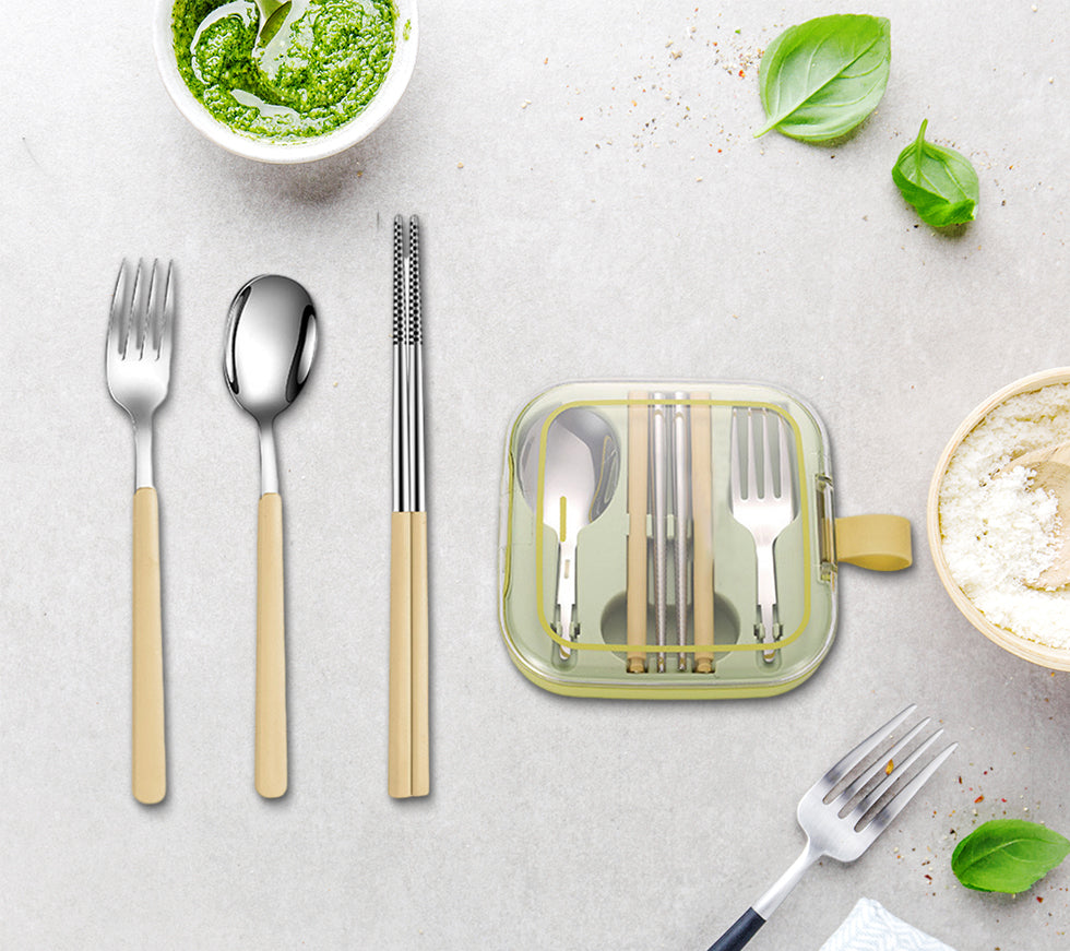 Wholesale gogosourcing Stainless Steel Expandable Dining Utensils with DDP shipping and customization