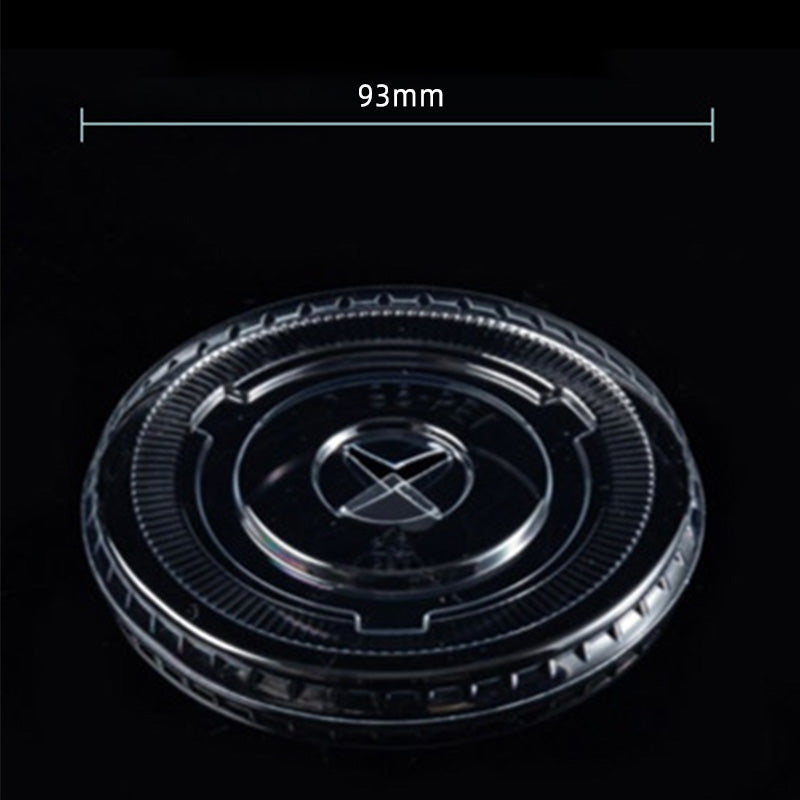 Wholesale gogosourcing 89/93mm Disposable Crystal Drinking Cups PET Flat Lid with DDP shipping and customization