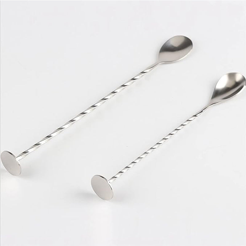 Wholesale gogosourcing Mixing spoon 8/10-inch cocktail mixing stirrers bartender kits bar tools drink stirrer bar spoon with DDP shipping and customization