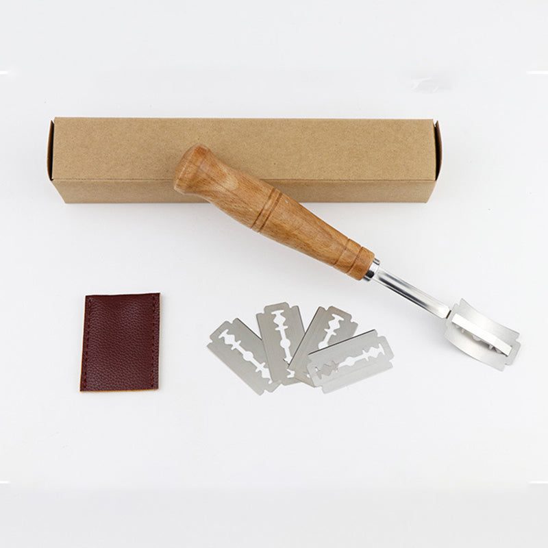Wholesale gogosourcing Bread Trimming Knife Baguette Manual Cutting Line Shaping Knife with DDP shipping and customization